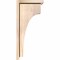 Ekena Millwork Huntington Smooth Corbel w/Backplate, Douglas Fir, 7 1/2"W x 10"D x 22"H COR08X10X22HUN01SDF - alternate 3